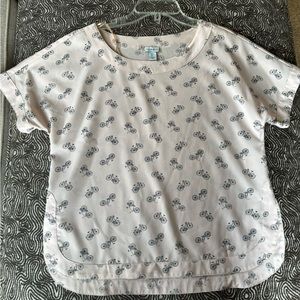 Porophrose women’s bicycle top, pink size small, excellent pre loved condition.